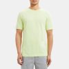 Men Theory Outlet | Relaxed Tee In Slub Cotton Lime