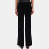 Women Theory Outlet | Flared High-Waist Pant In Stretch Velvet Black