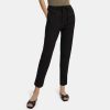 Women Theory Outlet | Slim Cropped Jogger In Stretch Linen Black