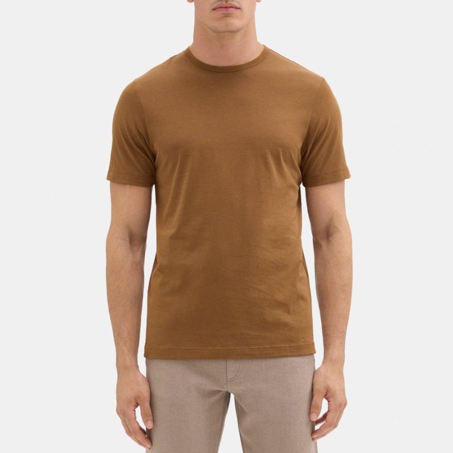 Men Theory Outlet | Short-Sleeve Crewneck Tee In Luxe Cotton