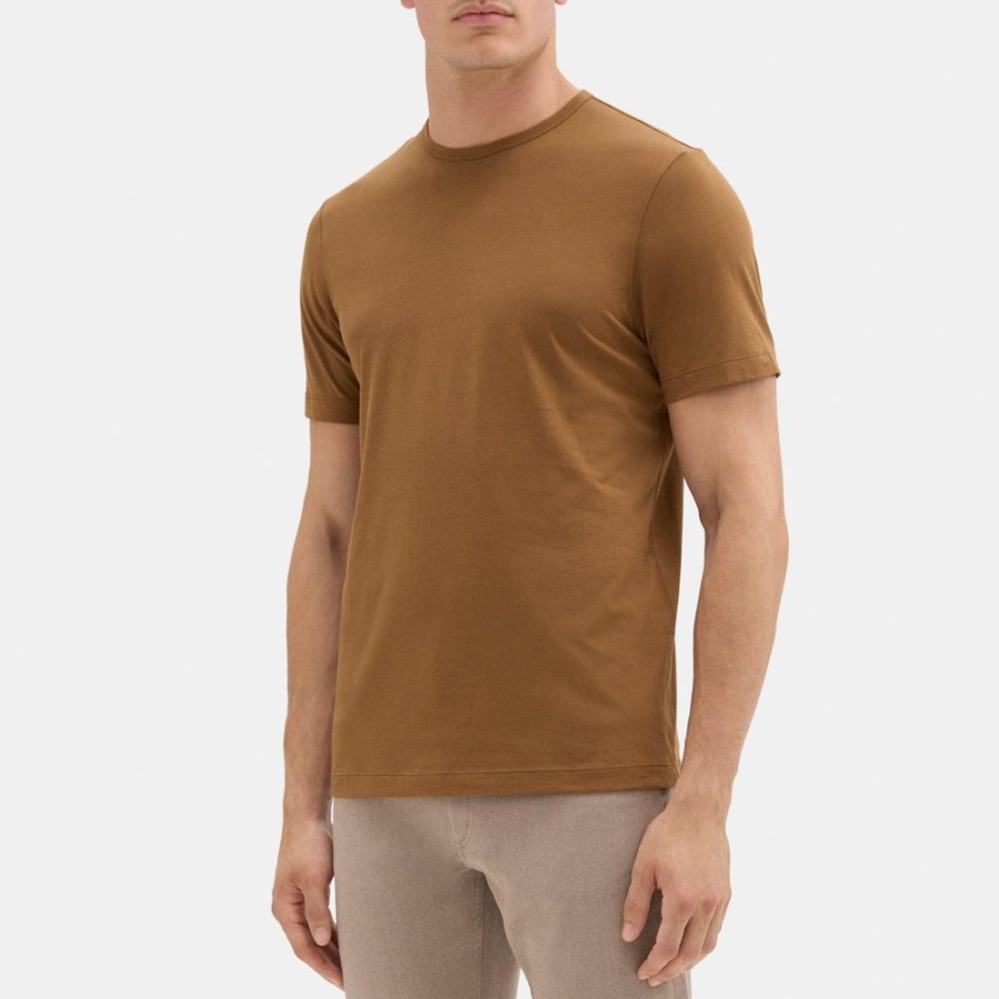 Men Theory Outlet | Short-Sleeve Crewneck Tee In Luxe Cotton