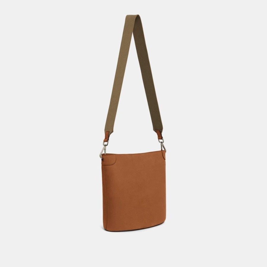 Women Theory Outlet | Bucket Bag In Nubuck Leather Tan