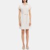 Women Theory Outlet | Dolman Sleeve Shirt Dress In Cotton Poplin Sand