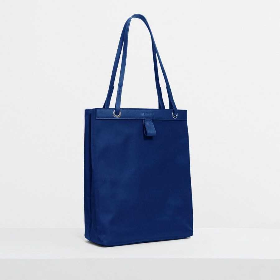 Women Theory Outlet | Foldable Tote In Nylon Blue