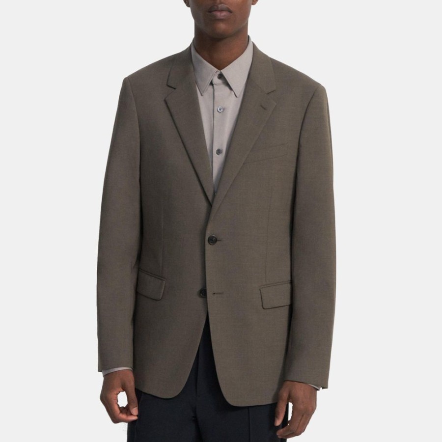 Men Theory Outlet | Structured Blazer In Stretch Wool