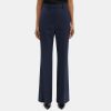 Women Theory Outlet | Flared High-Waist Pant In Stretch Wool Nocturne Navy