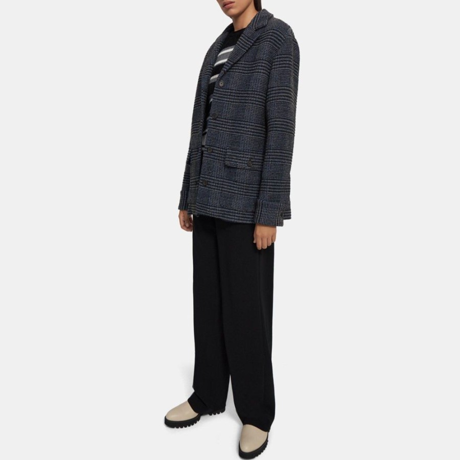 Women Theory Outlet | Chore Jacket In Tweed Grey Multi