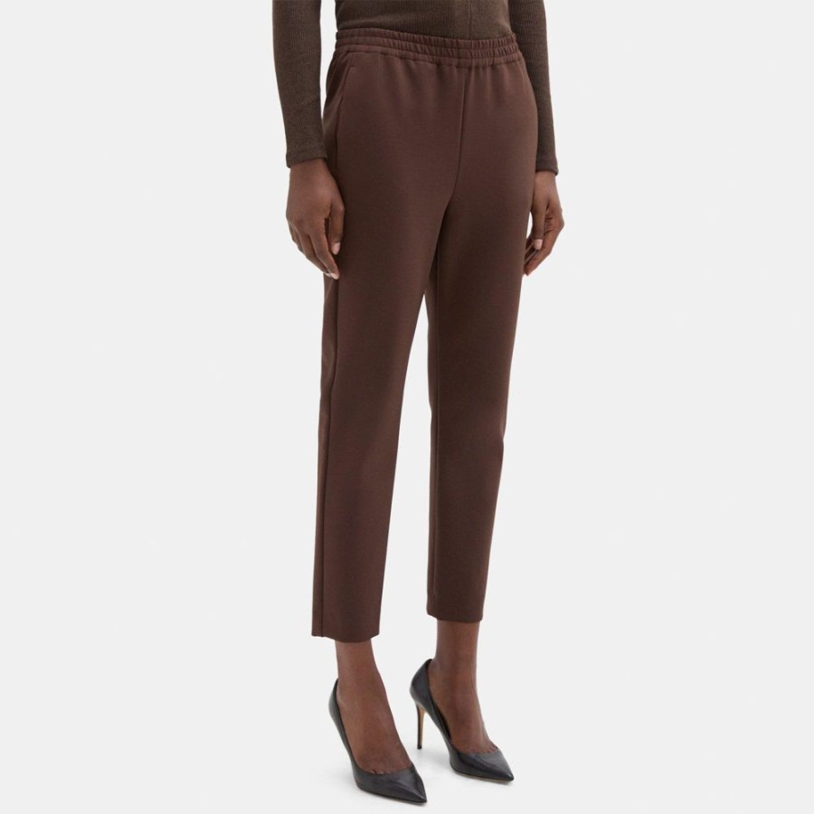 Women Theory Outlet | Tapered Pant In Tech Knit