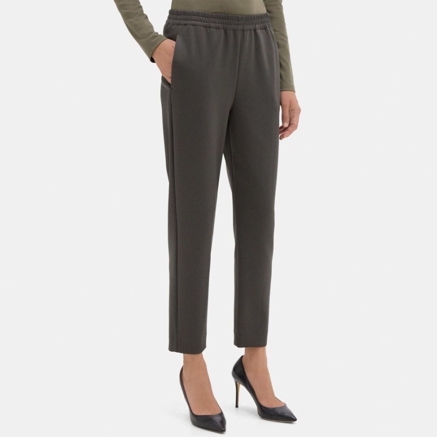 Women Theory Outlet | Tapered Pant In Tech Knit