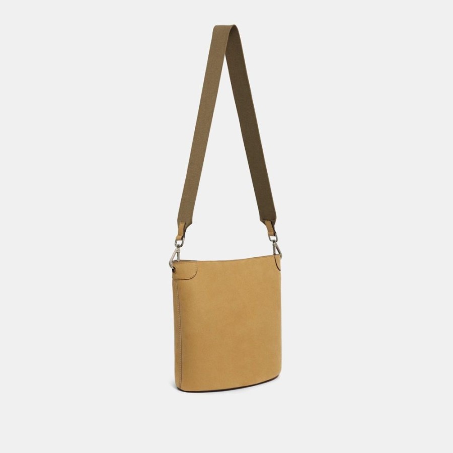 Women Theory Outlet | Bucket Bag In Nubuck Leather Dk Hay