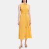 Women Theory Outlet | Sleeveless Shirt Dress In Linen-Blend Cornsilk