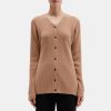 Women Theory Outlet | Slim Cardigan In Wool-Cashmere Maple