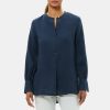 Women Theory Outlet | Popover Tunic In Linen Space