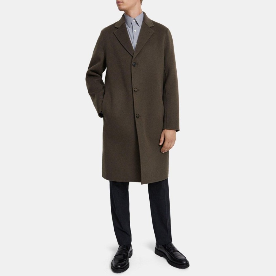 Men Theory Outlet | Single-Breasted Coat In Double-Face Wool-Cashmere