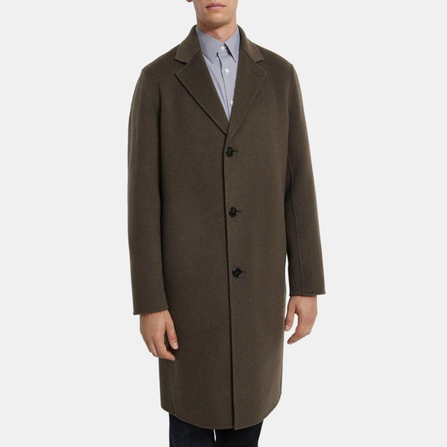 Men Theory Outlet | Single-Breasted Coat In Double-Face Wool-Cashmere