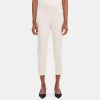 Women Theory Outlet | Cropped Slim Pull-On Pant In Crepe