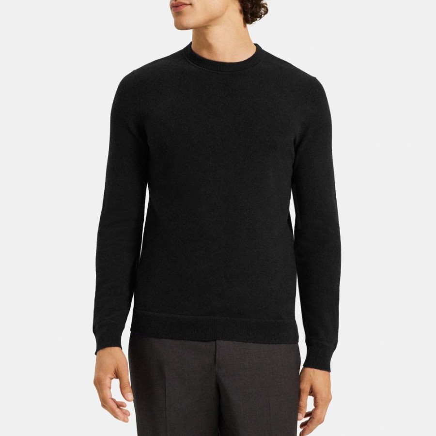 Men Theory Outlet | Crewneck Sweater In Cashmere Black