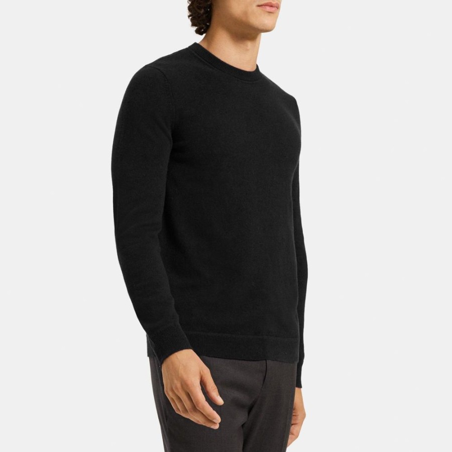 Men Theory Outlet | Crewneck Sweater In Cashmere Black