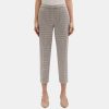 Women Theory Outlet | Slim Cropped Pull-On Pant In Plaid Knit Multi