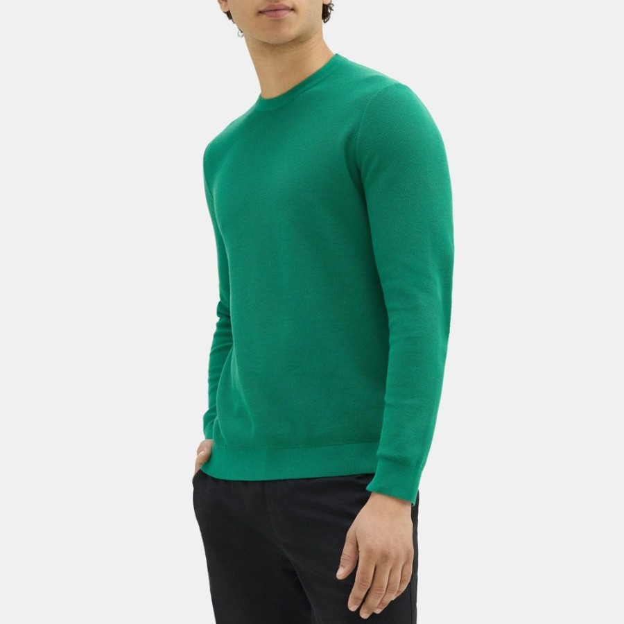 Men Theory Outlet | Crewneck Sweater In Organic Cotton Lush