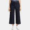 Women Theory Outlet | Wide Crop Pant In Stretch Linen Concord