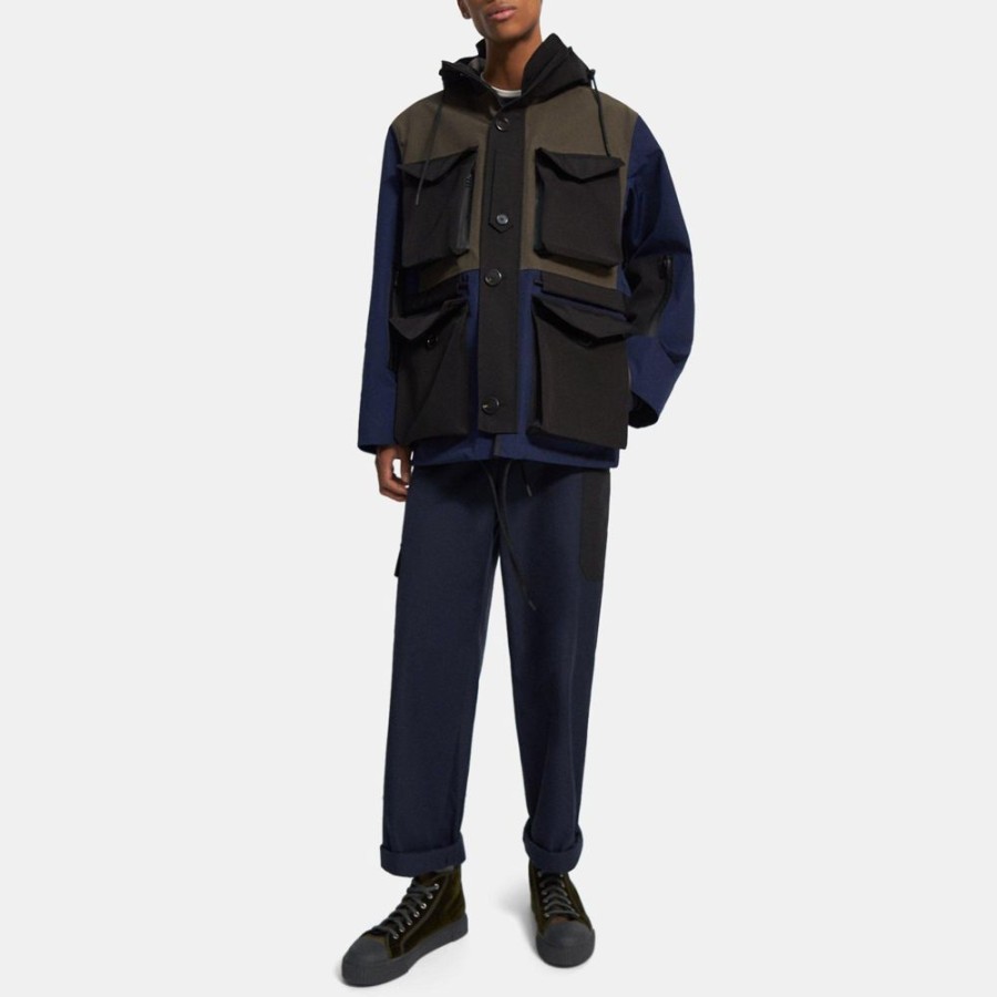 Men Theory Outlet | Backed Tech Military Jacket Multi