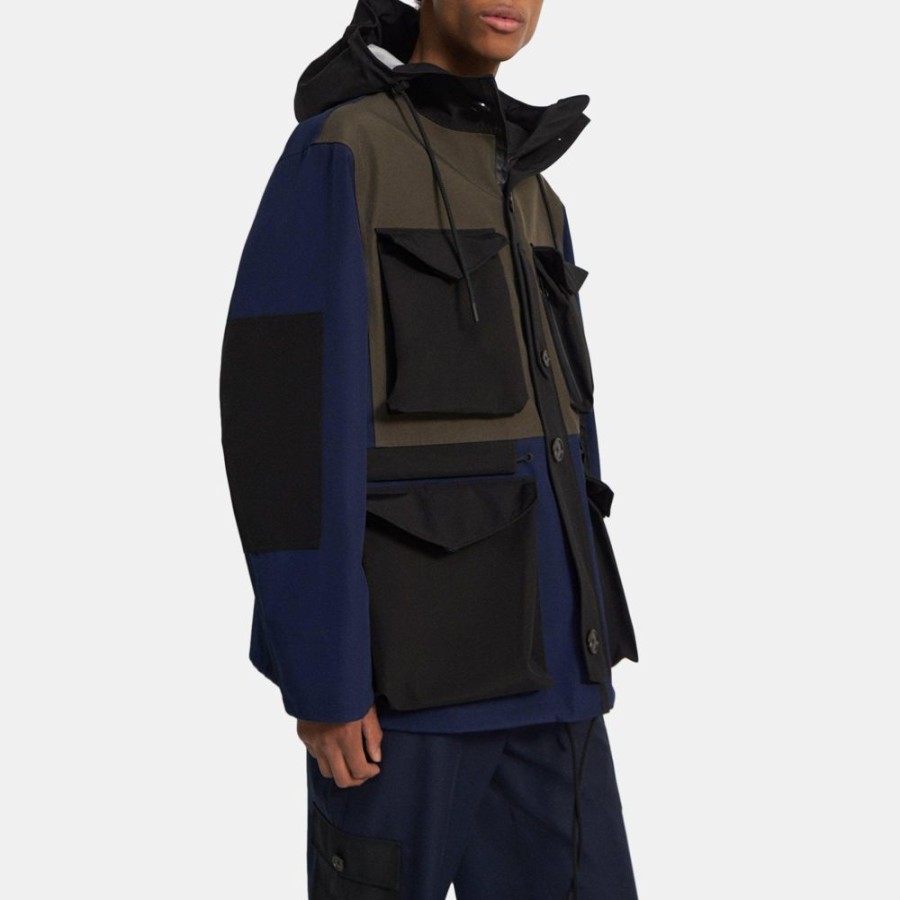 Men Theory Outlet | Backed Tech Military Jacket Multi