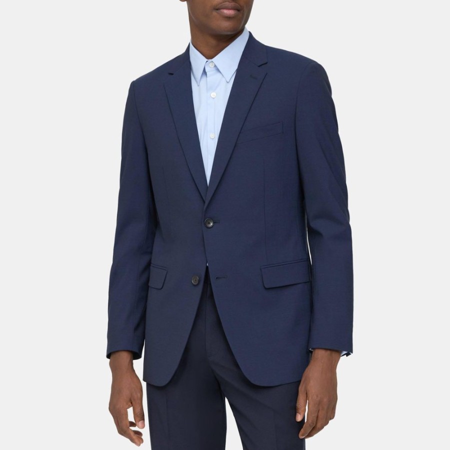 Men Theory Outlet | Wellar Blazer In Stretch Wool Royal