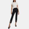 Women Theory Outlet | Slit Legging In Scuba Black