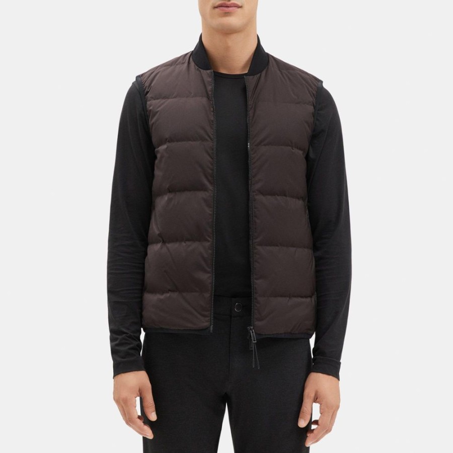 Men Theory Outlet | Puffer Vest In City Poly Mink