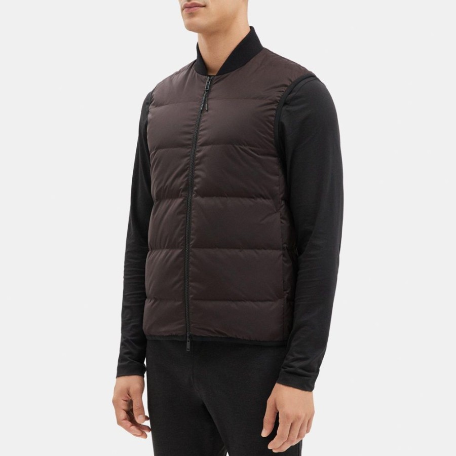 Men Theory Outlet | Puffer Vest In City Poly Mink