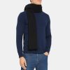 Men Theory Outlet | Ribbed Scarf In Wool-Cashmere Black