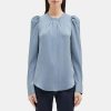 Women Theory Outlet | Relaxed Shirt In Silk Georgette