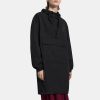 Women Theory Outlet | Recycled Tech Nylon Anorak Dress Black