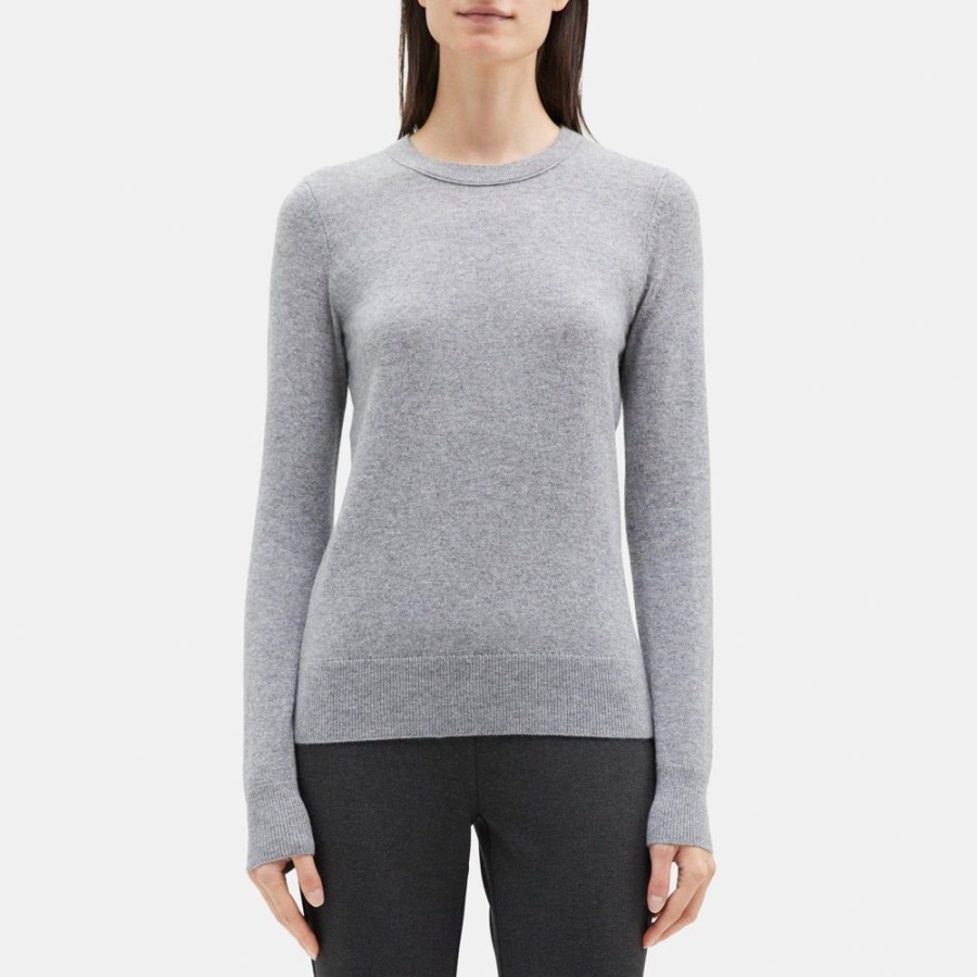 Women Theory Outlet | Crewneck Sweater In Cashmere Husky