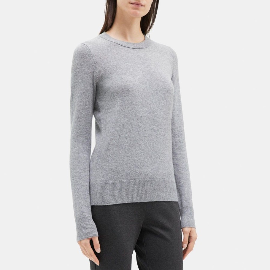 Women Theory Outlet | Crewneck Sweater In Cashmere Husky