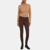 Women Theory Outlet | Seamed Trouser In Tech Knit Redwood