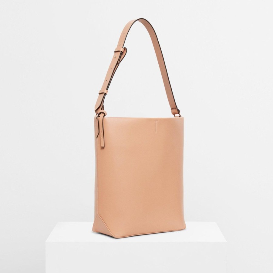 Women Theory Outlet | Sling Bag In Leather Natural