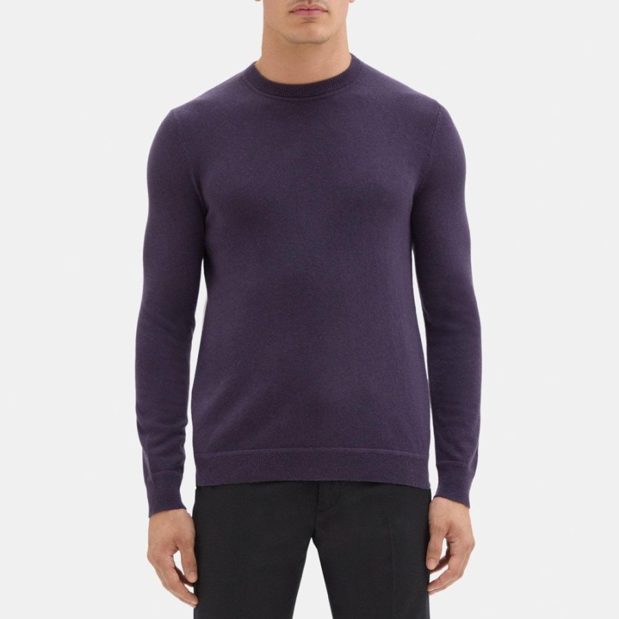 Men Theory Outlet | Crewneck Sweater In Cashmere Concord