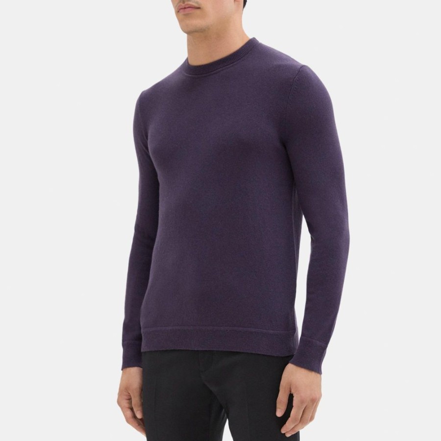 Men Theory Outlet | Crewneck Sweater In Cashmere Concord