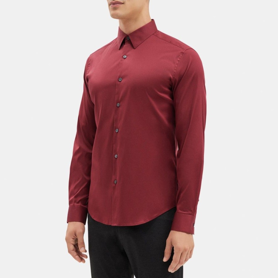 Men Theory Outlet | Tailored Shirt In Stretch Cotton