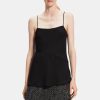 Women Theory Outlet | Draped Camisole In Recycled Georgette Black